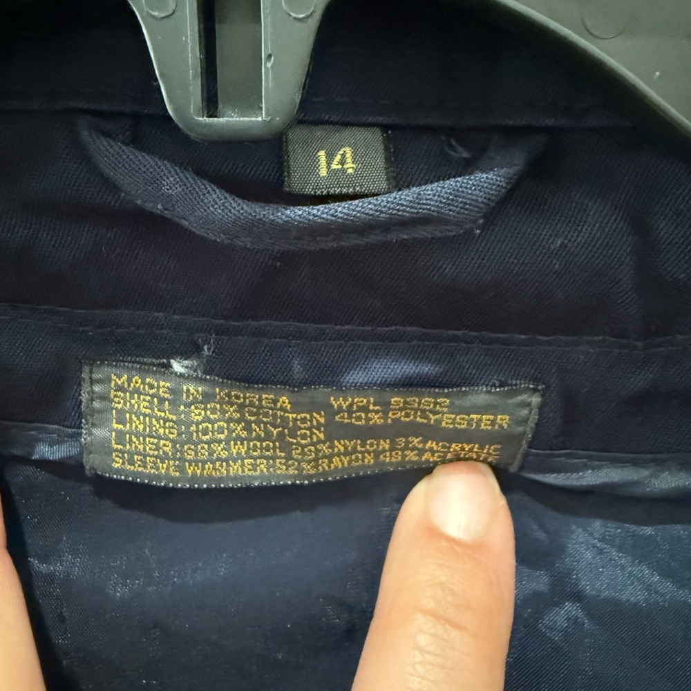 Navy Blue Trench Coat - Picture 5 of 8